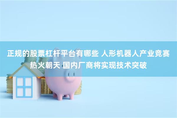 正规的股票杠杆平台有哪些 人形机器人产业竞赛热火朝天 国内厂商将实现技术突破